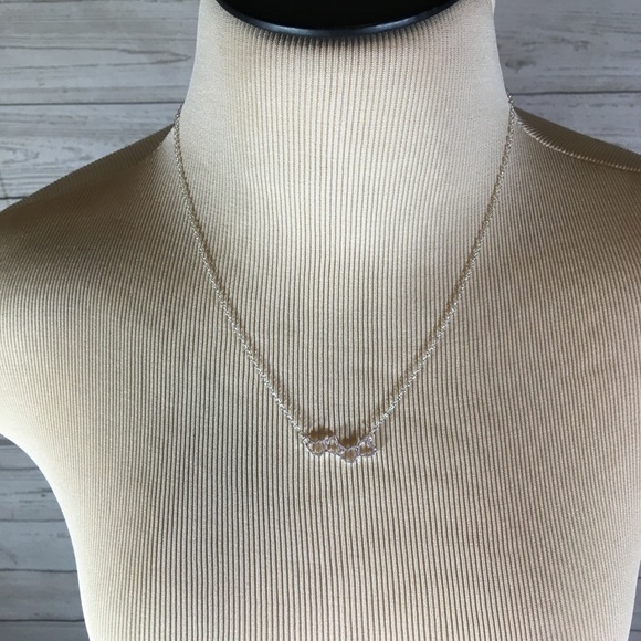 SOLD- 4 hearts necklace in silver - Picture 3 of 3